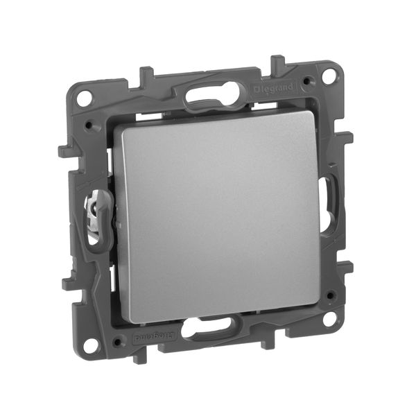 legrand etika выключатель 1 клавишный алюминий