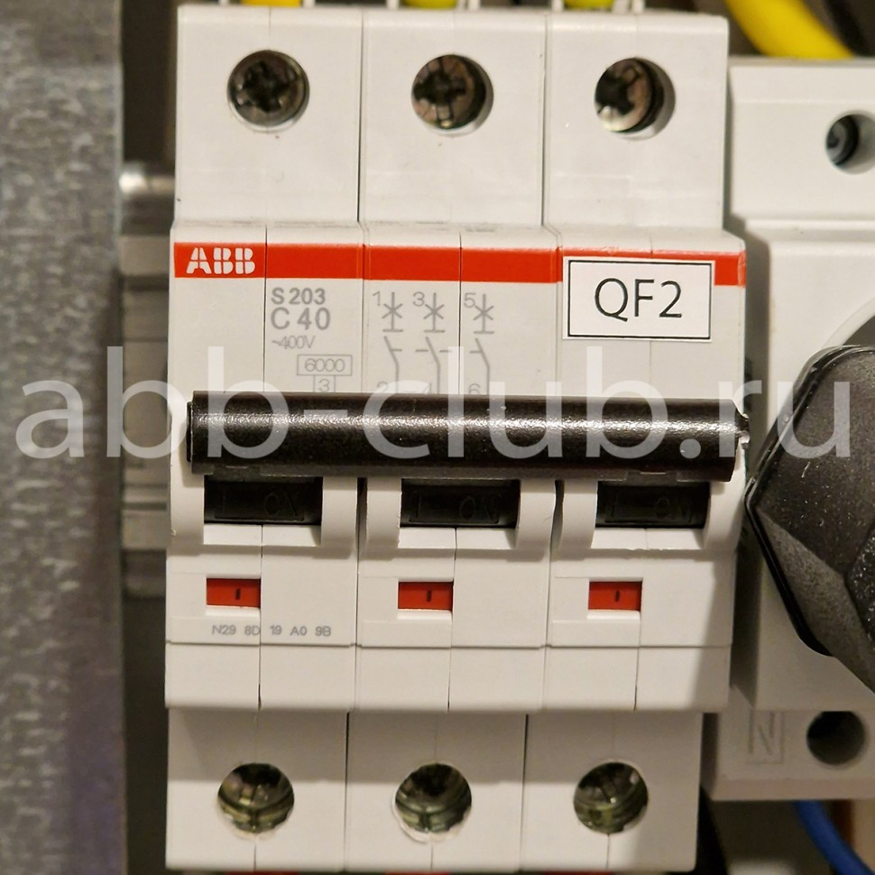abb автоматический выключатель s203 3p 40а 6ка