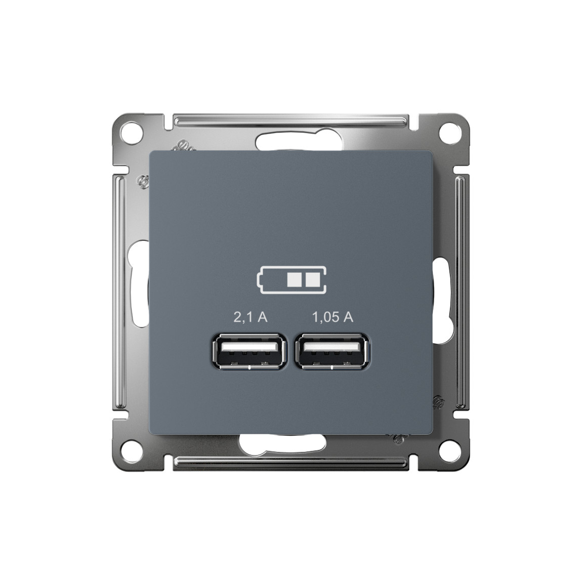 systeme electric atlasdesign розетка usb двойная для зарядки грифель