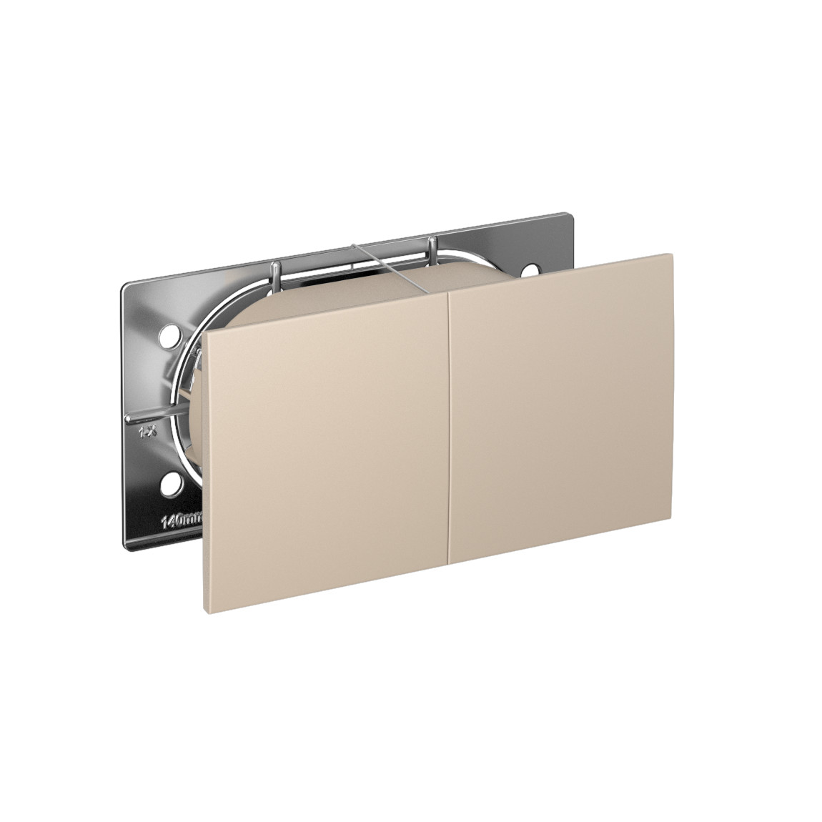 systeme electric atlasdesign розетка 2-я с заземлением со шторками с крышкой песочный