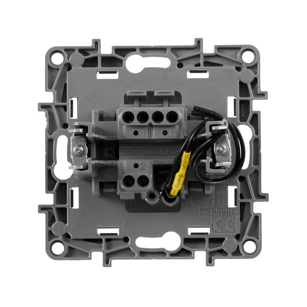 legrand etika выключатель 1 клавишный с подсветкой алюминий