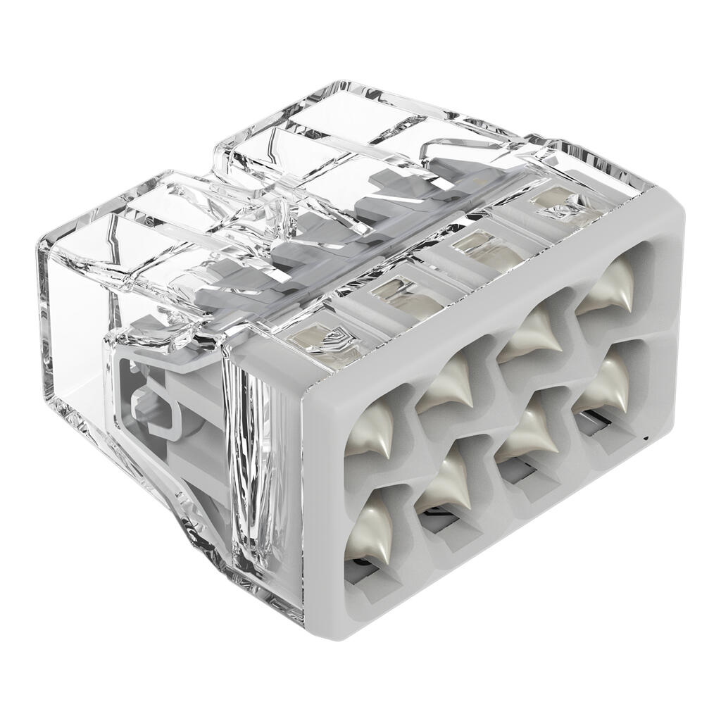 Клемма Wago 2273-248 c пастой 8 вх. 0,5-2,5мм² Cu/Al (50шт)