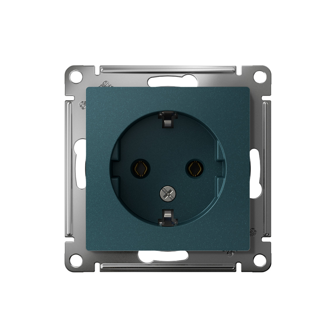 systeme electric atlasdesign розетка 1-я с заземлением изумруд