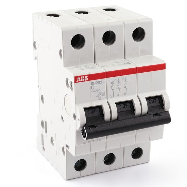 ABB  автоматический выключатель SH203L 3P 20А 4,5kA  2CDS243001R0204