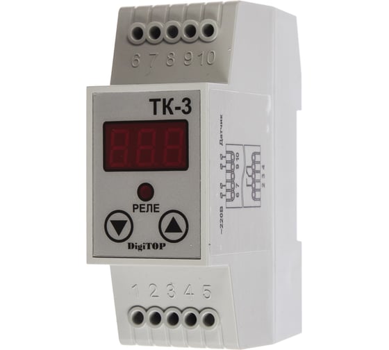терморегулятор на дин-рейку tk-3 digitop
