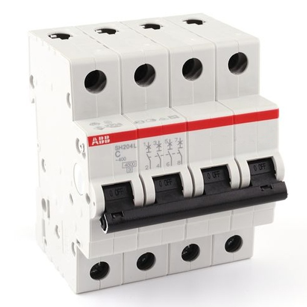 ABB автоматический выключатель SH204L 4P 10А 4,5kA  2CDS244001R0104