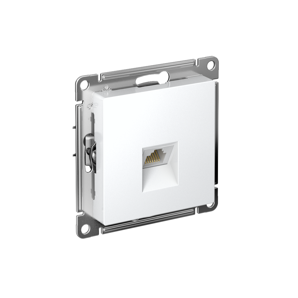 Systeme Electric ATLASDESIGN, розетка компьютерная 1-я RJ45 5е кат.белый ATN000183