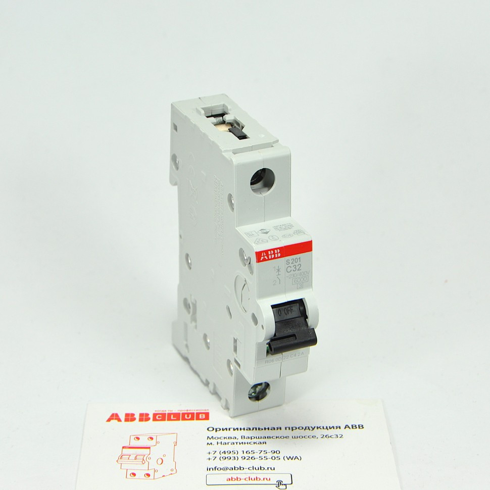 abb автоматический выключатель s201 1p с 32а 6ка