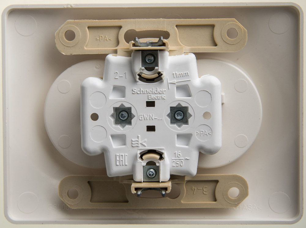 system electric glossa розетка 2-я без заземления перламутр