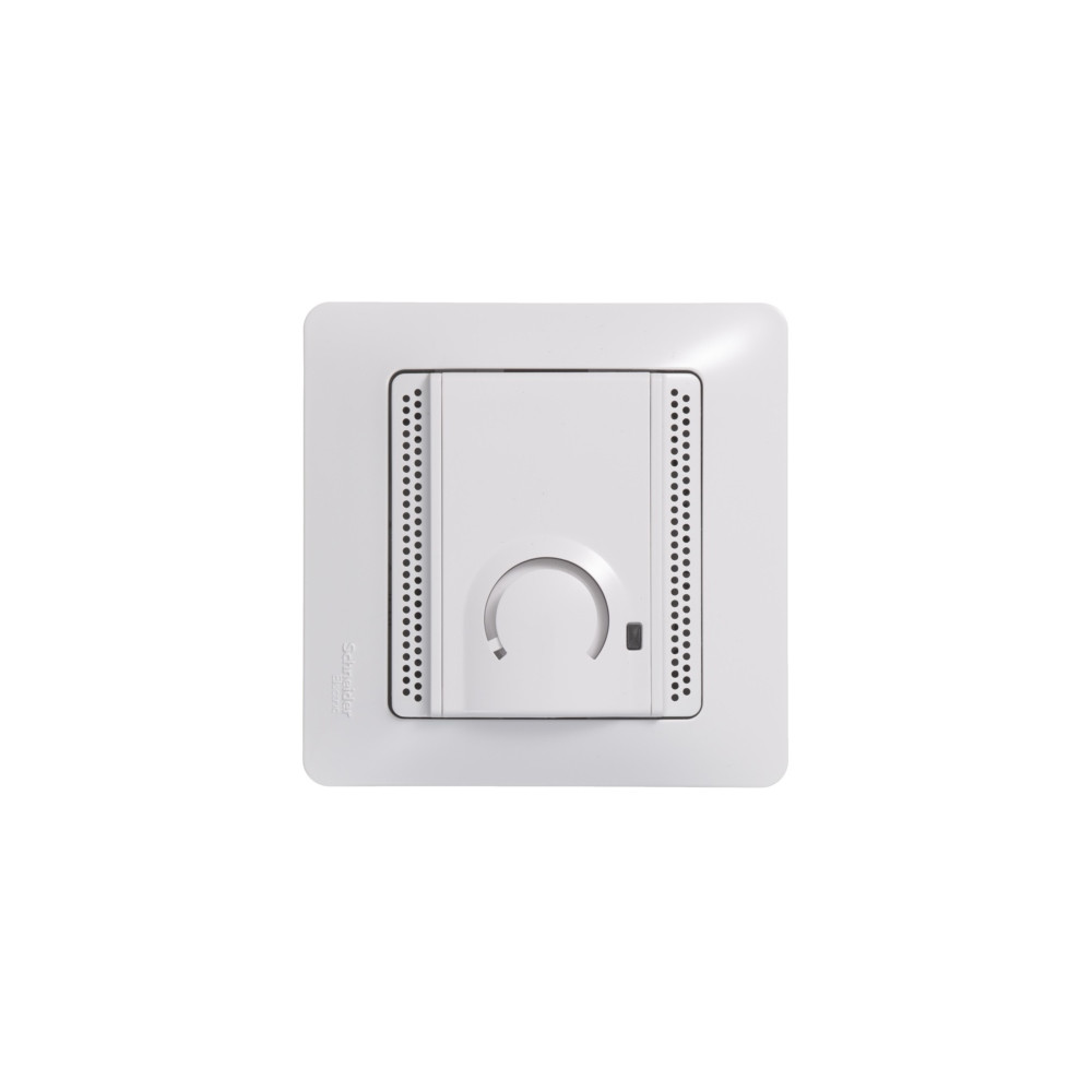 System Electric Glossa регулятор  для теплых полов с датчиком 10А белый