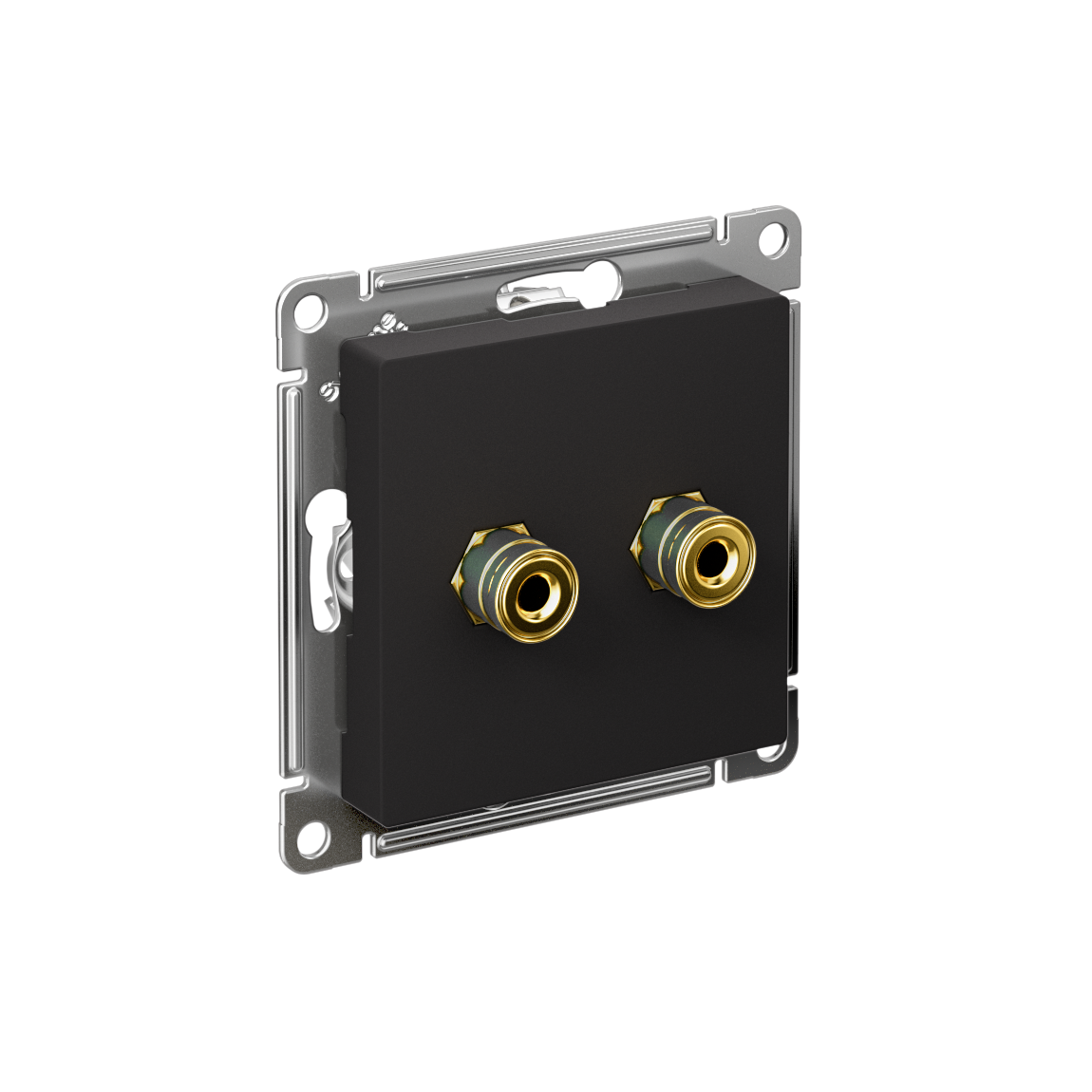 Systeme Electric ATLASDESIGN розетка аудио 2-я карбон ATN001087