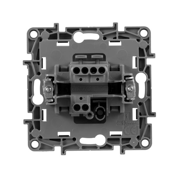 legrand etika выключатель 1 клавишный алюминий