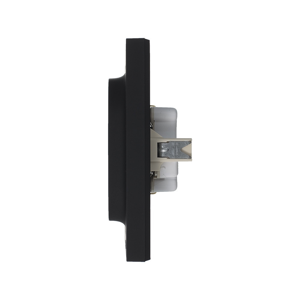 systeme electric atlasdesign розетка 2-я с заземлением карбон atn001024