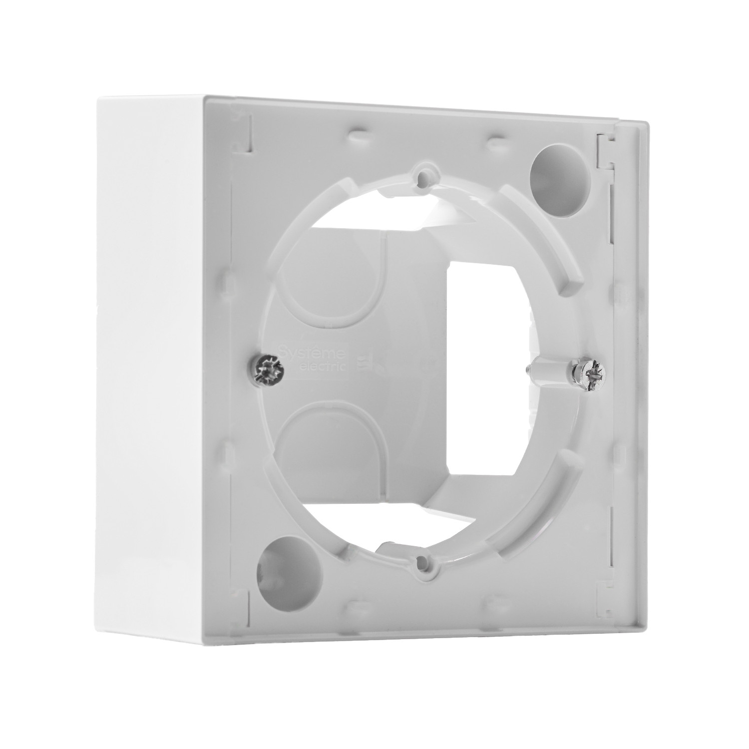 systeme electric atlasdesign, коробка наружного монтажа белый atn000100