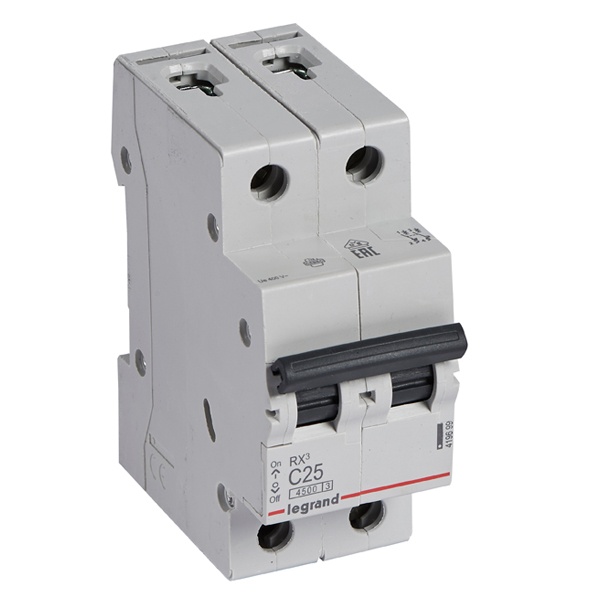 Legrand автоматический выключатель RХ3 2P 25A 4,5кА тип С