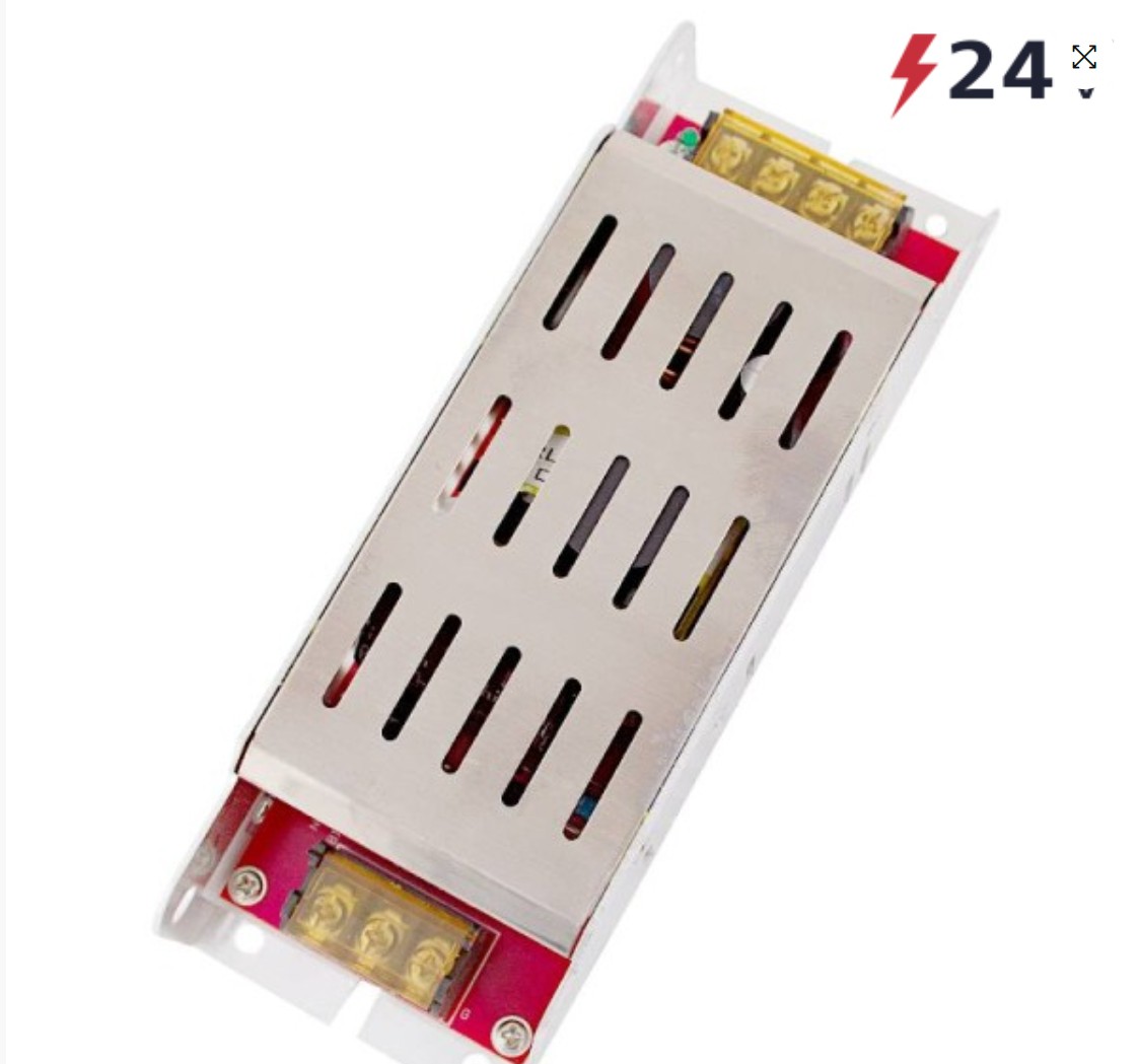 Блоки питания (драйвер) 24V 200Вт узкий негерметичный IP20 Eleganz