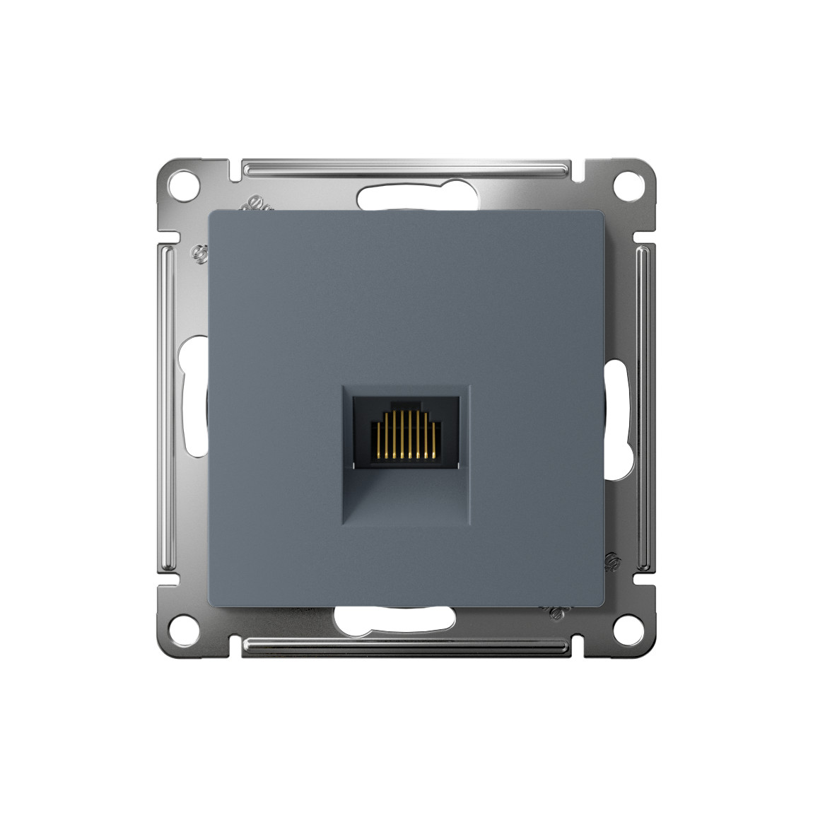 systeme electric atlasdesign, розетка компьютерная 1-я rj45 5е кат. грифель