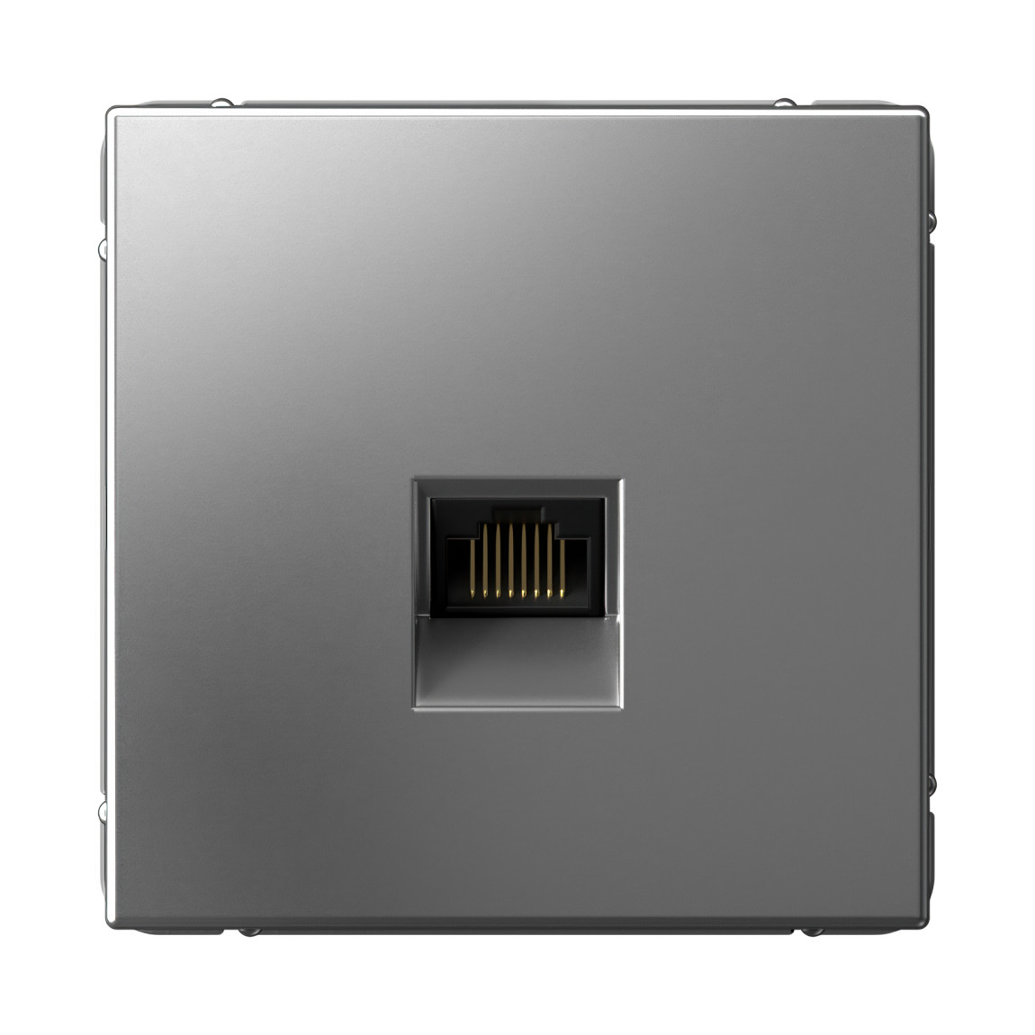 system electric artgallery розетка компьютерная 1-я rj45 5е кат. сталь gal000983