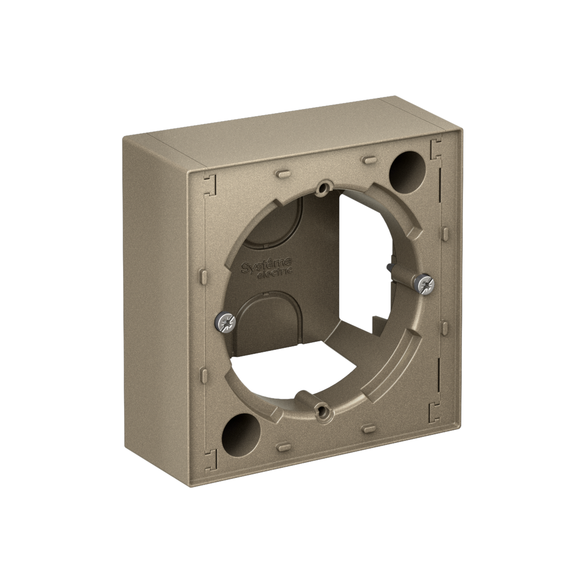 Systeme Electric ATLASDESIGN коробка наружного монтажа шампань
