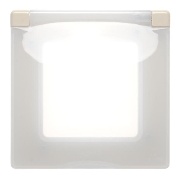 legrand etika рамка 1-я с защитной крышкой ip 44 слоновая кость