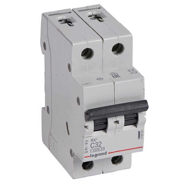 Legrand автоматический выключатель RХ3 2P 32A 4,5кА тип С