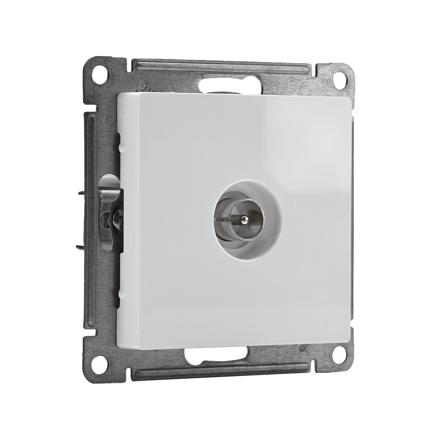 systeme electric atlasdesign, розетка tv коннектор белый atn000193