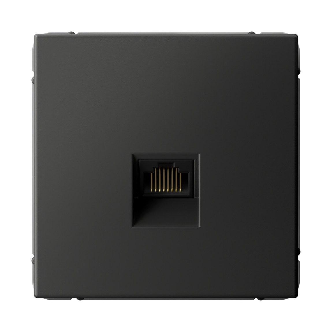 system electric artgallery розетка компьютерная 1-я rj45 5е кат. базальт gal001483