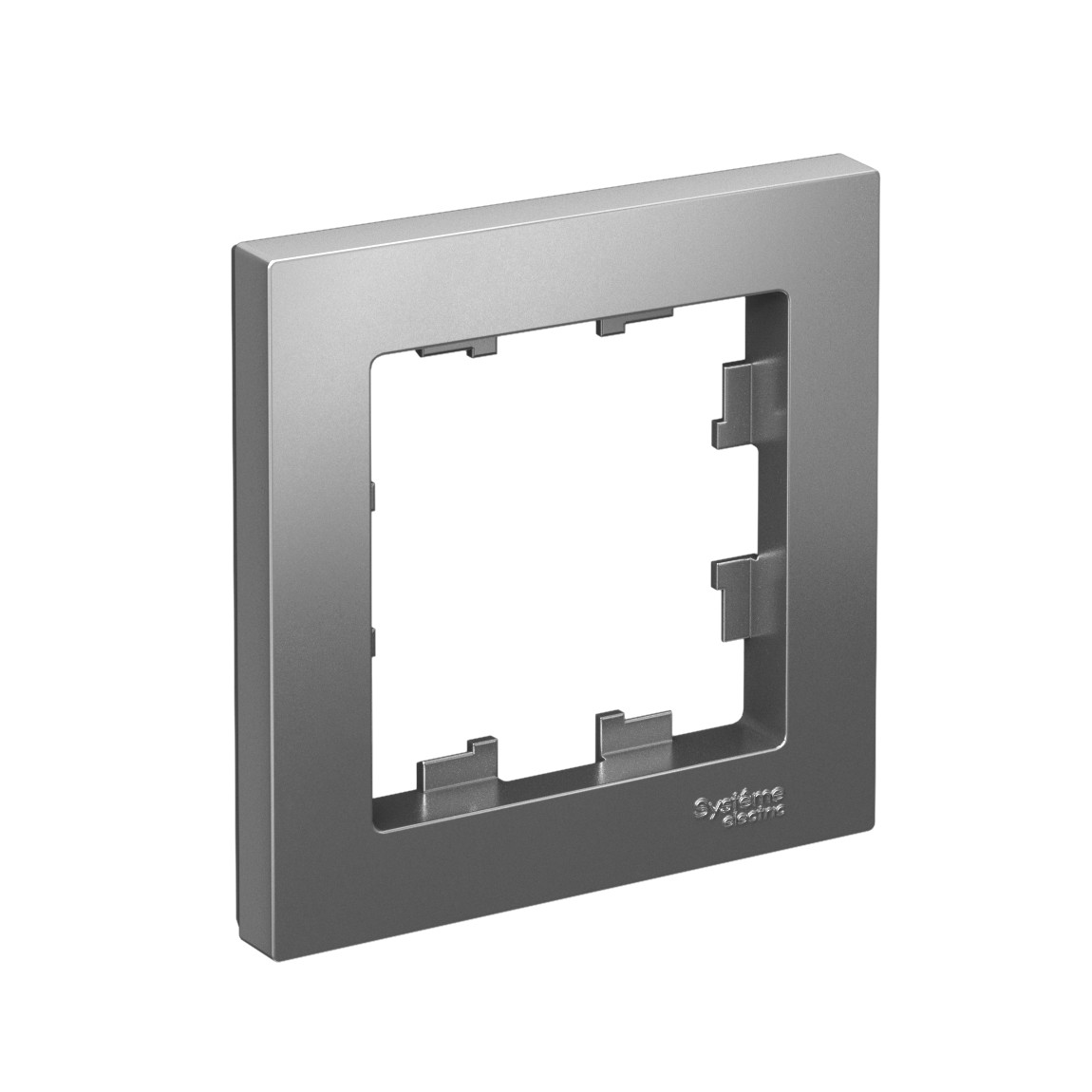 systeme electric atlasdesign рамка 1-я универсальная сталь