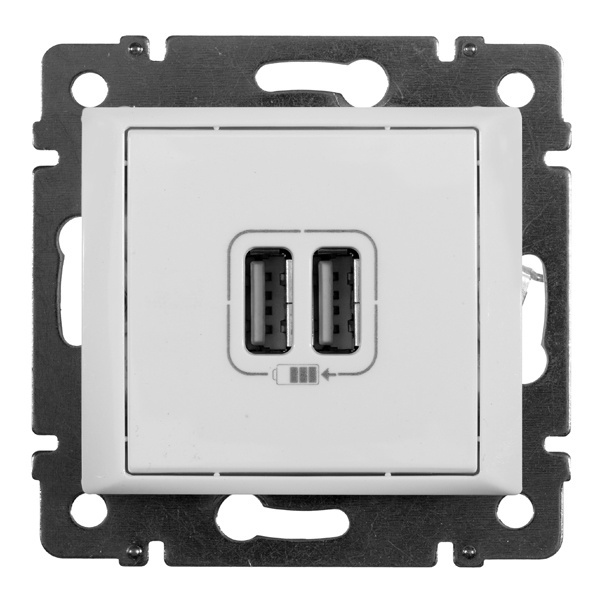 Legrand Valena розетка USB 2-я 1500 мА белый
