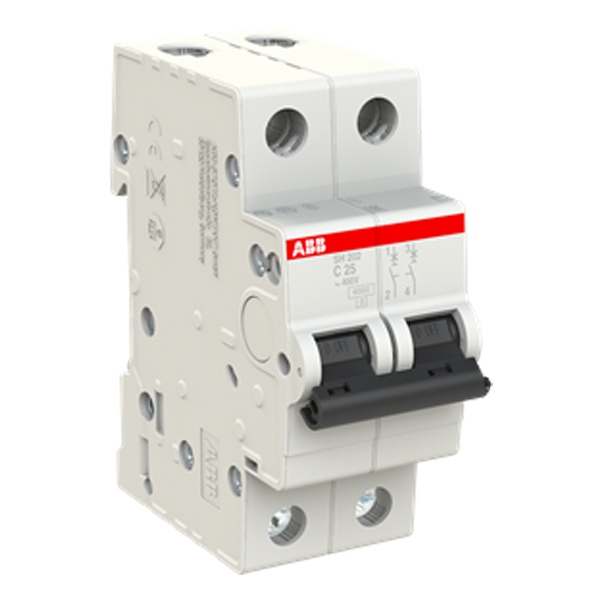 ABB автоматический выключатель SH202 2P 25А 6kA  2CDS212001R0254