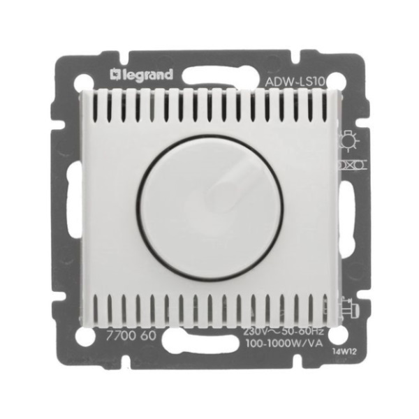 legrand valena светорегулятор 1000вт поворотный белый
