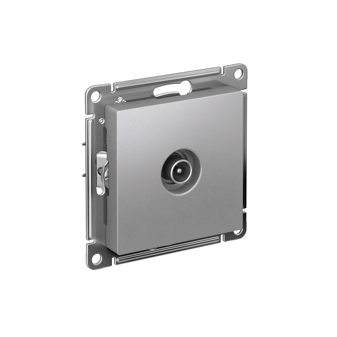 systeme electric atlasdesign, розетка tv коннектор алюминий atn000393