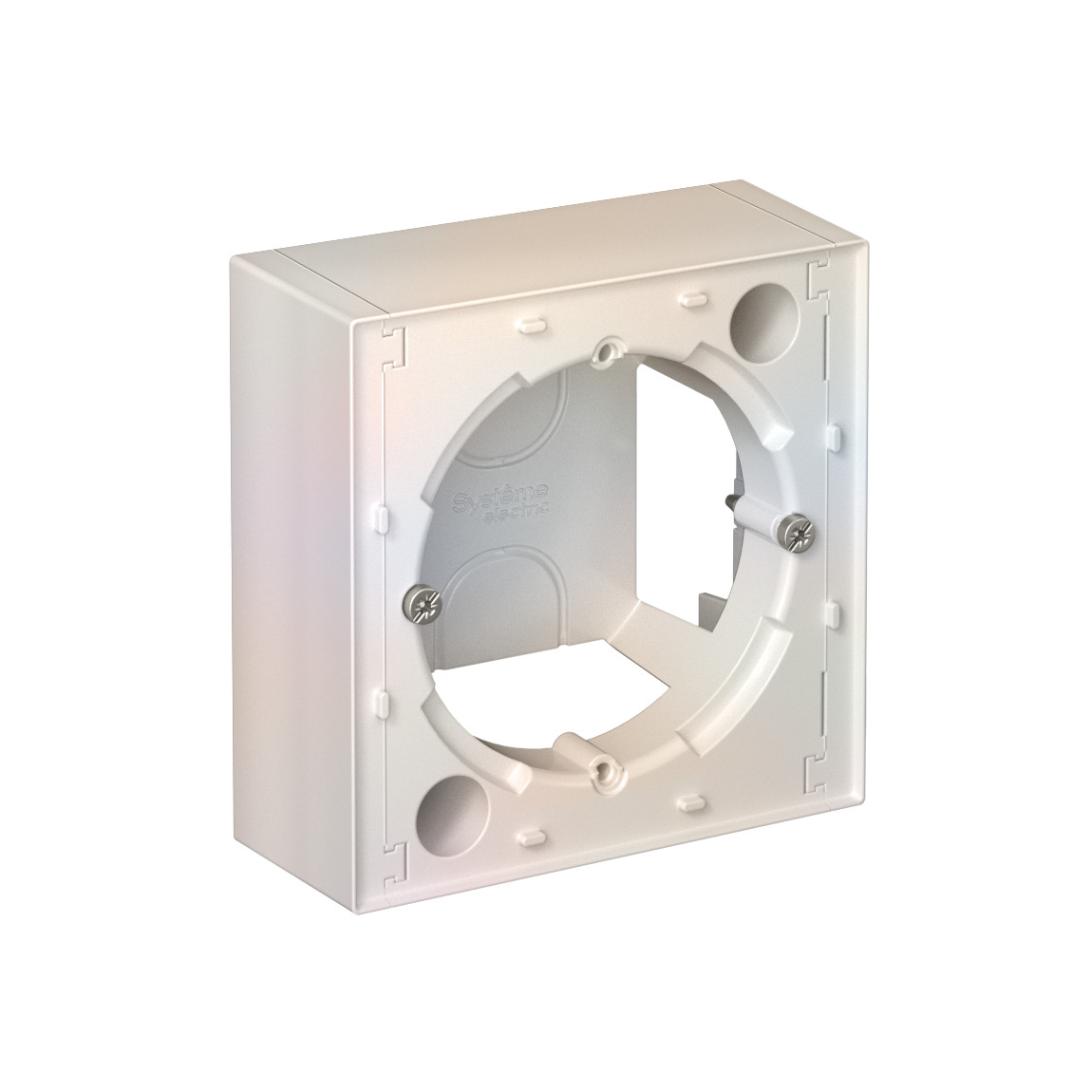 systeme electric atlasdesign коробка наружного монтажа жемчуг