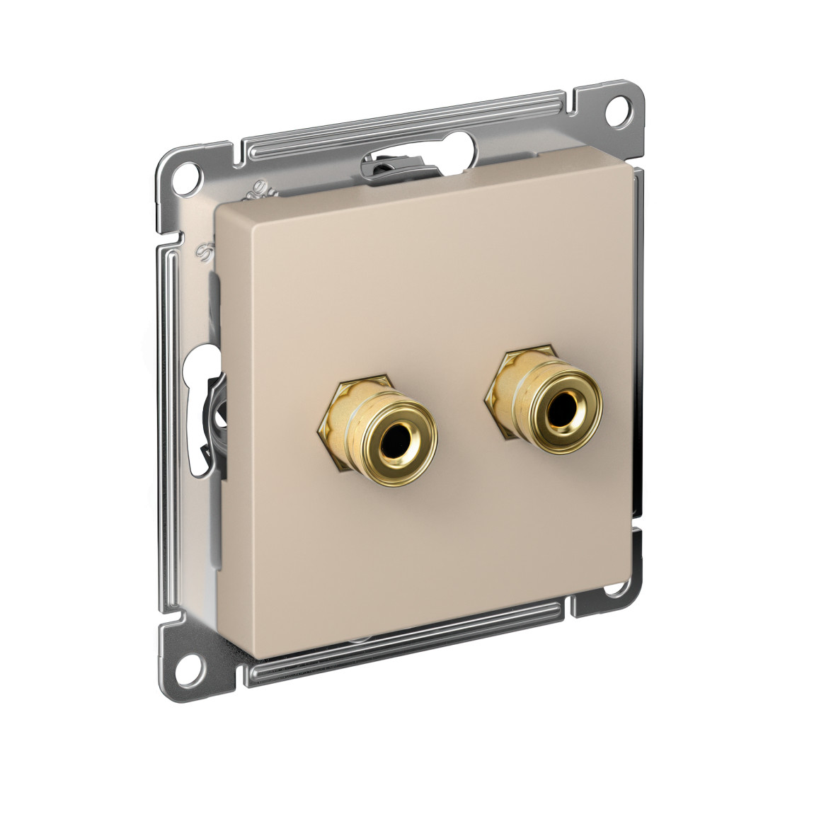systeme electric atlasdesign розетка аудио 2-я песочный