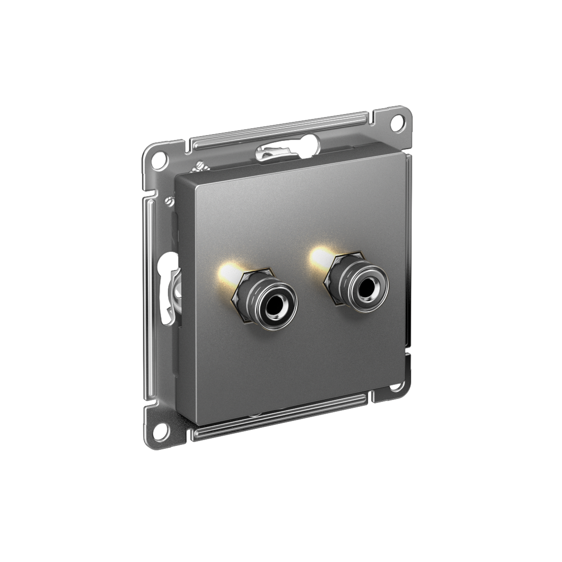 Systeme Electric ATLASDESIGN розетка аудио 2-я сталь