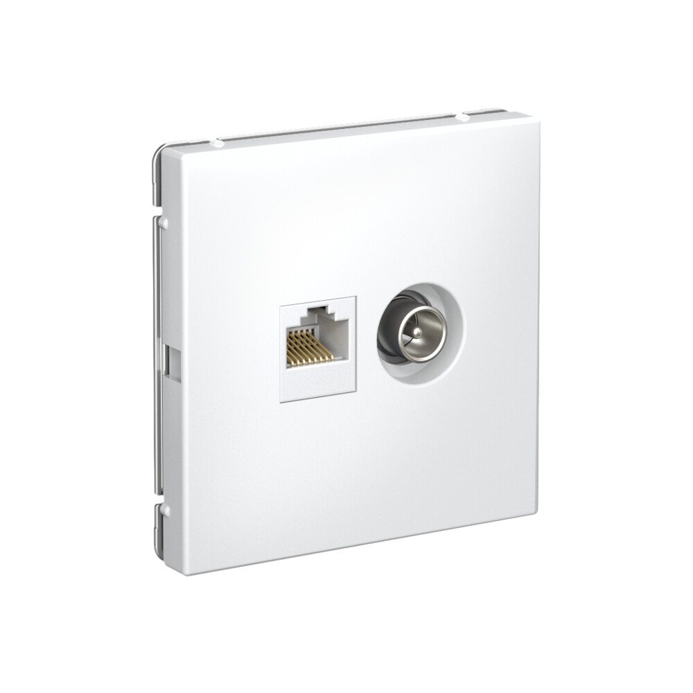 system electric artgallery розетка тв+компьютерная rj45 5е кат. лотос gal001389