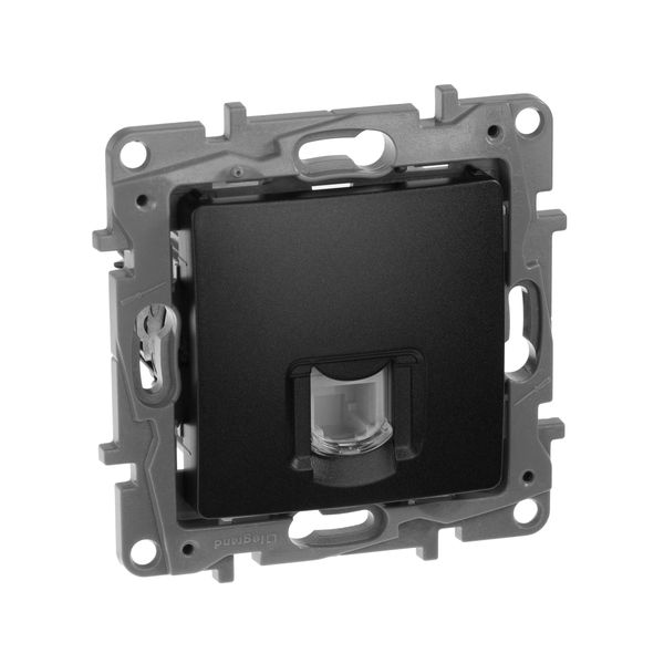 legrand etika розетка телефонная 1-я rj-11 антрацит