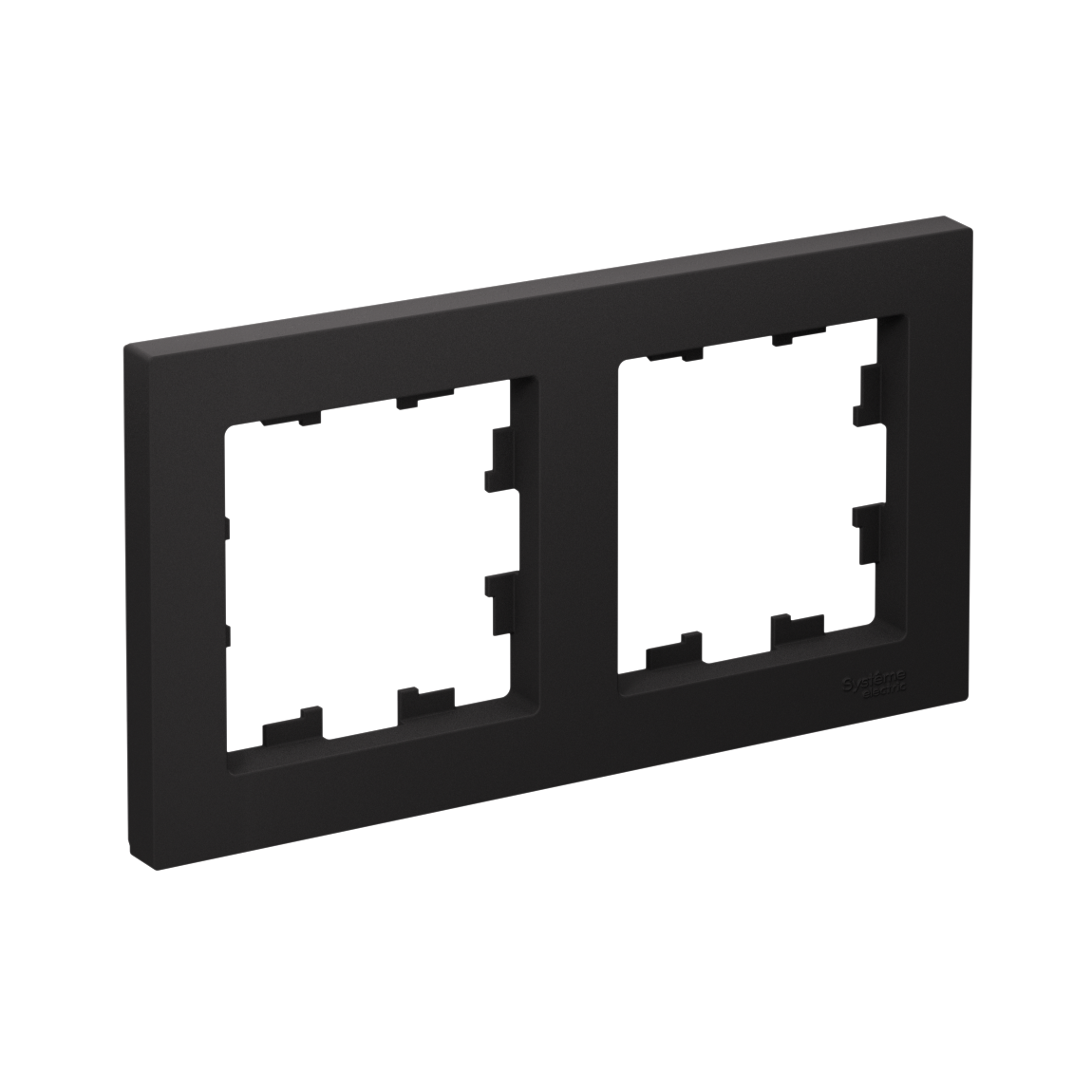 Systeme Electric ATLASDESIGN рамка 2-я горизонтальная карбон ATN001002