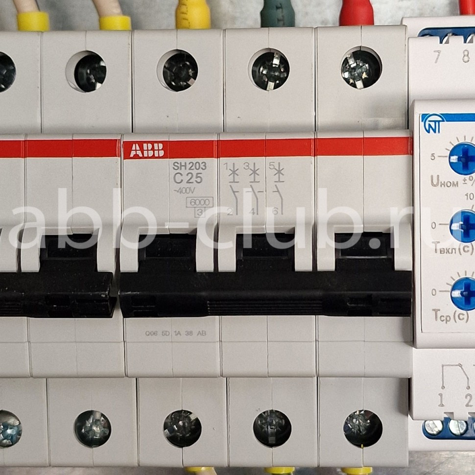 abb автоматический выключатель sh203 3p 25а 6ka 2cds213001r0254
