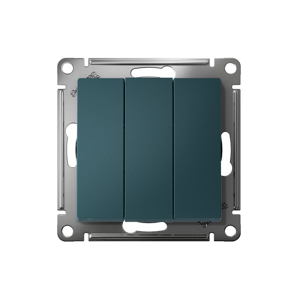systeme electric atlasdesign выключатель 3-клавишный изумруд