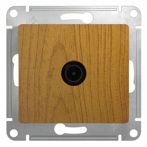 System Electric Glossa розетка TV оконечная 1dB дуб