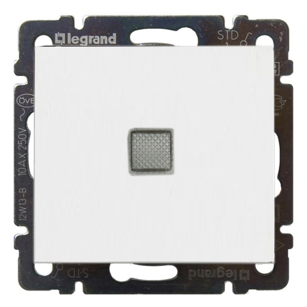 Legrand Valena выключатель 1 клавишный с подсветкой белый
