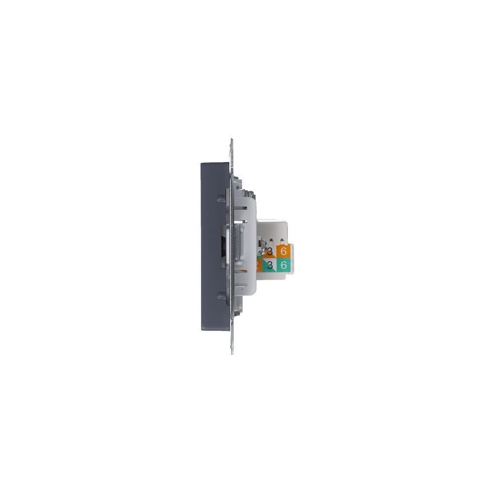 systeme electric atlasdesign розетка tv +rj45 5е кат. грифель