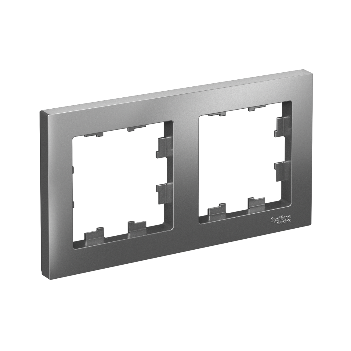 Systeme Electric ATLASDESIGN рамка 2-я горизонтальная сталь