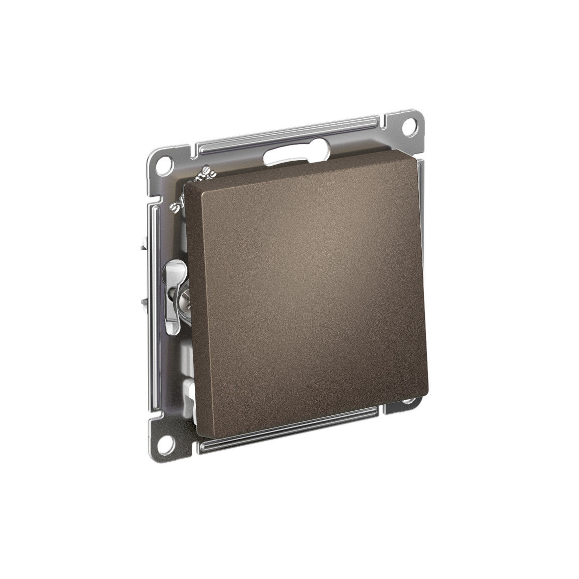 systeme electric atlasdesign выключатель 1-клавишный мокко (10шт.)