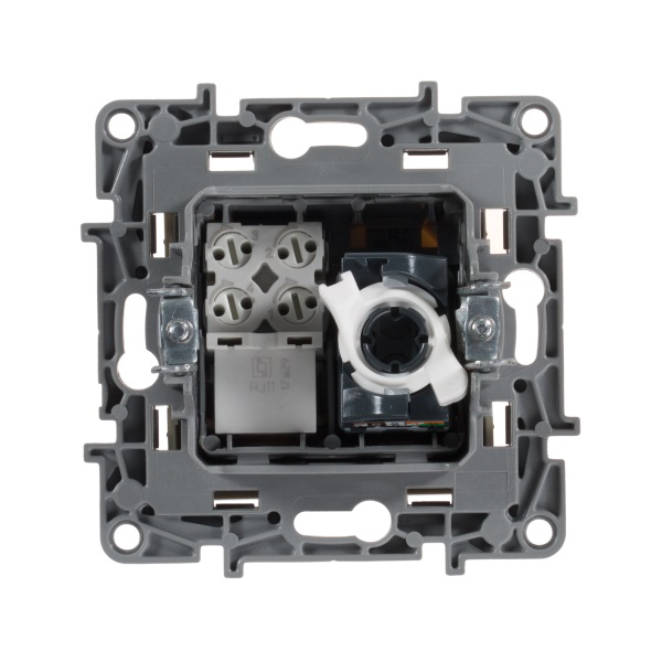 legrand etika розетка компьютерная rj-45 кат.5 utp+розетка телефонная rj-11 белая
