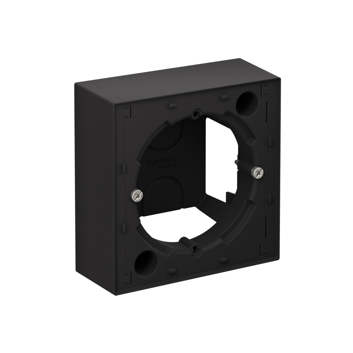 systeme electric atlasdesign коробка наружного монтажа карбон