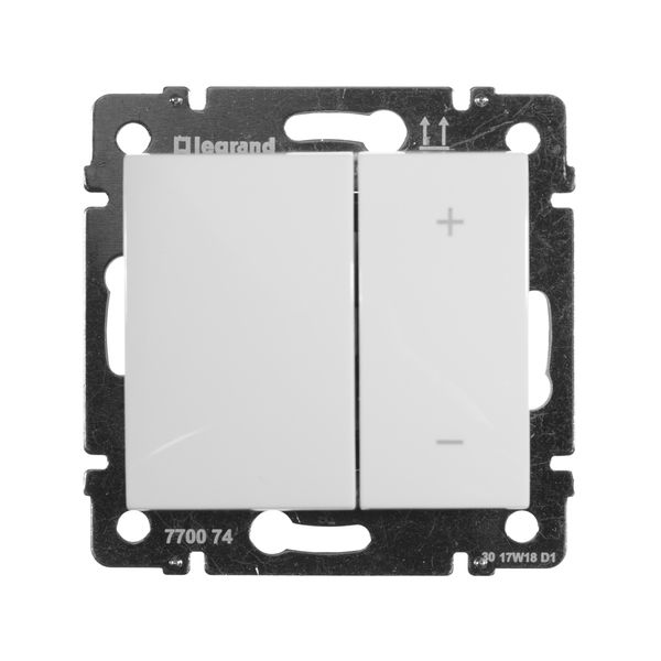 legrand valena светорегулятор 60-600вт клавишный белый