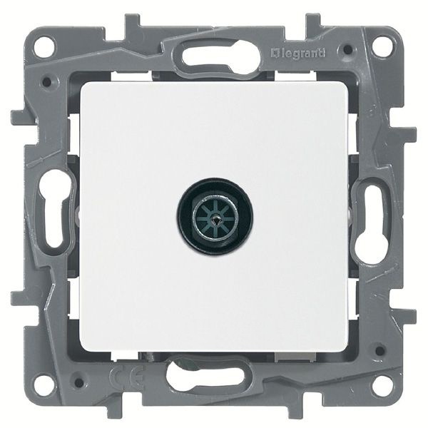 Legrand Etika розетка телевизионная проходная 14 дБ - 5-862 мГц белая