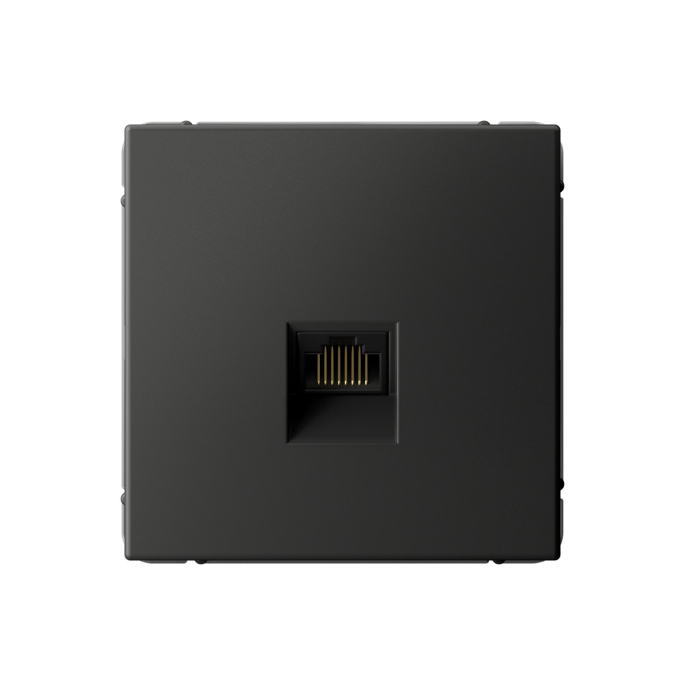 System Electric ArtGallery розетка компьютерная 1-я RJ45 6е кат. базальт GAL001486